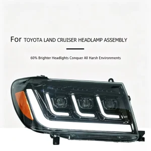 Auto Spare Parts Car Headlights Laser Led Modified Headlight Assembly Custom Headlight for Toyota Highlander