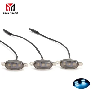 Auto Strobe Flashing LED Car Grill Lights Kits Car Front Bumper Hood LED Grille Lamps Motorcycle Accessories