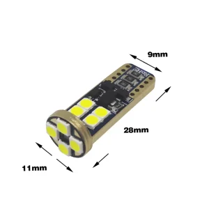Auto T10 12SMD 3030 Canbus LED Bulbs High Power 5W for Car Interior Light Indicator Lamp License Plate Lamps