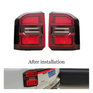 Auto Tail Light Assembly for Toyota Prado LC250 LED Rear Brake Lamp Red Lens Blue Color Pickup Truck Accessories 8155160D70