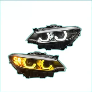 Auto V2 Original Sliver Yellow White DRL Headlights Anchi for 2 Series F22 F87 Dual Color Upgraded 12V 6000K LED Daytime Running