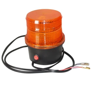 Auto Yellow 10V-80V LED Work Light Lamp Round Strobe Car Truck Forklift Flashing Warning Light for Auto Exterior Lighting