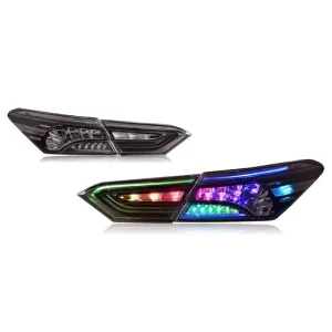 Auto y RGB LED Car Taillights for Toyota Camry Colored LED Tail Lights for Toyota Camry Tail Light Car Accessories