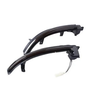 Autodragons Amber LED Dynamic Turn Signal Light Smoked Side Mirror Marker Sequential Indicator Blinker Lamp Assembly for Touareg