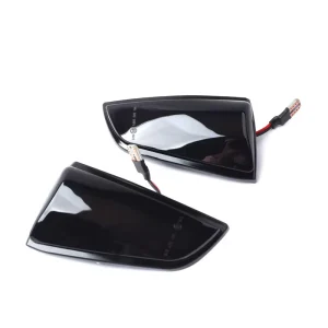 Autodragons Smoke Sequential Dynamic LED Turn Signal Light Amber Side Mirror Marker Lamp Accessories Compatible with C30 S40 V50