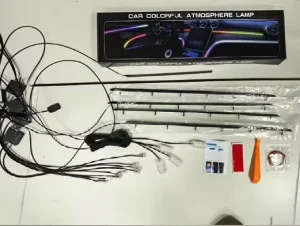 Automobile Ambient Lighting Universal Interior Decoration Lights Modified with Colorful Dynamic Flowing Lights