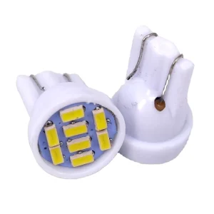 Automobile T10 LED Parking Lamp Bulbs T10 W5W 194 3014 8SMD Extremely Bright White Car Interior Width Wedge Light for Custom
