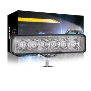 Automotive 18W 12-24V CE Certified LED Work Light 6LED Long Strip Daytime Running Auxiliary Light Auto Exterior Lighting OE