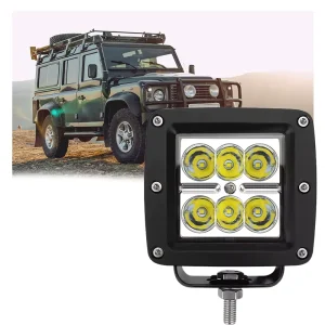 Automotive 3Inch 18W Car SUV Dual Row LED Light Bar Spot Flood Combo Beam IP67 Waterproof 12V White Light Work Light