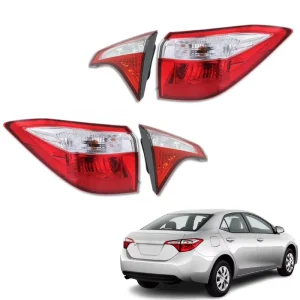 Automotive Body Parts Car Lamps Lights Red Clear Tail Light Signal Lamp Outer Assembly Tail Lamps for Toyota Corolla