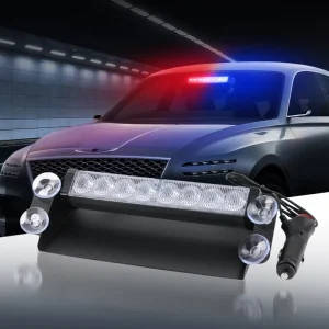 Automotive Emergency Light Red Blue Flashing Warning Strobe Light for Offroad Use Universal Fit