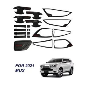 Automotive Exterior Accessories Headlight Tail Light Cover Body Kits Trim Garnish Combo Set for Isuzu Mux