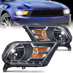 Automotive Exterior Lighting Left Side Right Side Halogen Headlights for Ford Mustang