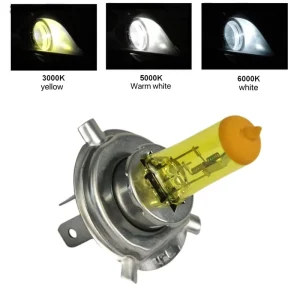 Automotive Headlight H4 12V 60/55W Yellow Quartz Glass Long Life Halogen Xenon Bulbs