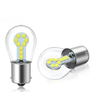Automotive LED Turn Signal Brake Light 1157 1156 3030 18SMD High Brightness Reverse Light Glass Resistant to High Temperature