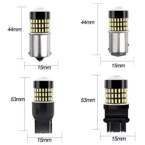7440/7443 LED Car Brake Light Turn Signal Reversing Light 3014-54SMD-1156/1157 12V Car Light Accessories