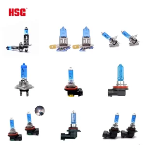 Automotive Parts 12V 55W Super White Quartz Glass Long Life Halogen Bulbs