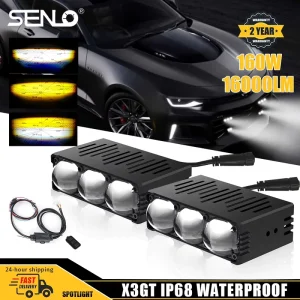 Automotive and Motorcycle Accessories LED Fog Driving Lights X3 GT for Cars