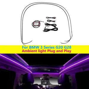 Autowellus 11 Colours 6V LED Atmosphere Lamp for 3 5 Series G20 G30 G01 G05 X3 X7 Car Roof Panoramic Skylight Ambient Lights
