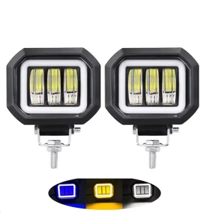 Auxiliary Light 3 Inch Led Fog Lights Round Square Angel Eye Motorcycle Lights Spotlight Led 4×4 Car Excavator Led Bulb 12V