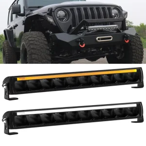 Auxiliary Single Row Car Roof 12V 20 Inch 4×4 Off Road LED Driving Light Bar with IP68 IP69K Waterproof 9500LM 6500K