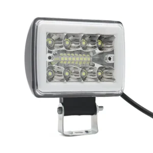 Auxiliary Square LED Fog Lights for Car 1200lm LED Fog Motorcycle Lamp with Rgb Halo