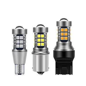 BA15S 1156 P21W 7440 T15 W16W LED 27 SMD 3030 Car LED Auto DRL Turn Signal Light Reversing Lamp