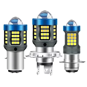 BA20D P15D LED Motorcycle Lighting Systems High LO Beam Yellow & White Fog Lights for Scooters