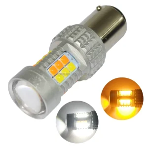 BAY15D 30SMD 1157 30LED 3030 Double Color White Amber Yellow Brake Car Switchback LED Turn Signal Light Parking Lamp Tail Bulbs