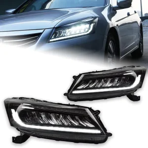 BBA Car Styling Head Lamp for Honda Accord LED Headlight High Power Projector Lens Dynamic Signal Drl Auto Parts