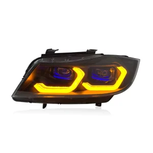 BMW 3 Series E90 Headlight Assembly LED Lens DRL Sequential Turn Signal