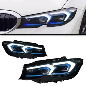 BMW 3 Series G20 G28 Modified Blueberry LED Lens Headlights with DRL