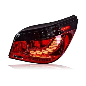 BMW 5 Series E60 Taillight Assembly SJC Model Modified Dragon-scale Design LED Sequential Turn Signals Twelve