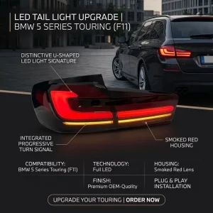 BMW 5 Series New Tail Lights LCI Touring F11 Car Modified LED Tail Light Assembly