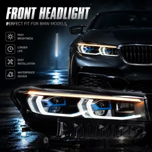 BMW G11 G12 7 Series LED Headlights Assembly Dual Color Projector Lens Dynamic Turn Signal Headlamp