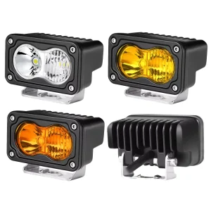 BRAD 2PCS 40W Off Road Super Bright Spot Flood Combo LED Ditch Bumper Fog Light for Truck ATV UTV SUV Motorcycle Boat