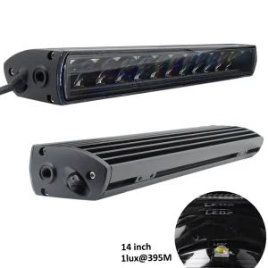 BRTLED 14Inch OEM Logo Road 4X4 60W 5400LM Driving Beam Super Slim Single Row LED Light Bar IP68 69K Waterproof TIR LENS ETM