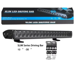 BRTLED New 90W 12V IP68 Waterproof 8100lm Driving Beam Super Slim Light Bar ECE Certified 2 Year Warranty Offroad Truck 50000