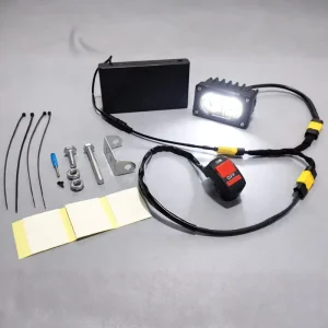 Baja Light Kit 8AA Battery Powered 20W 2000LM All Metal LED Headlight DIY Handle Switch Set for E Bike Bicycle Motorcycle MTB
