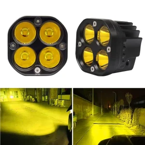 Barras Auto Fog UTV Spot ATV Motorcycle Aux Beam Truck Car Accessories Baja Yellow White Driving LED Offroad Work Light