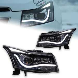 Bi Xenon Projector Headlight Assembly Modified Compatible for Chevrolet Cruze Hatchback for LED DRL & Turn Signal