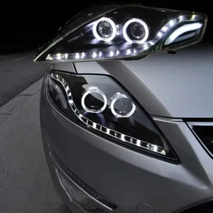 Bi Xenon Projector Headlight Assembly with LED DRL Modified Compatible for Ford Mondeo Wins