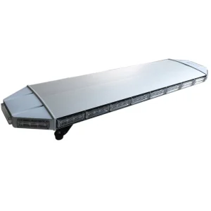Biaochi 96 Led Warning Lightbar Slim Silver White Aluminum 48” 122cm Emergency Strobe Light Bar Waterproof Ip 65 For Charger