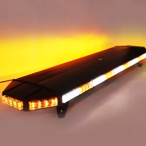 Biaochi 96w High Brightness Amber White Led Strobe Warning Light Bars For Truck Car Roof Emergency Flash Lightbar 48” 122cm