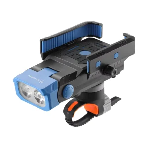 Bike Headlight with Horn 3 in 1 Multifunction Phone Mount for Road Bike and Mountain Bike Lightweight Durable Cycling Accessories