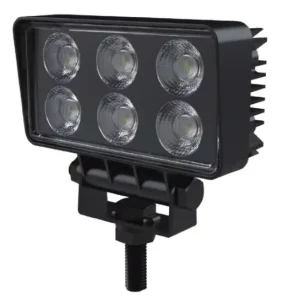 Black PC Lens Euto Type LED Work Light 12-40V with Amber White Flashing Function for Tractors Heavy Machinery