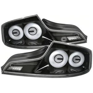 Black Smoke Tail Lights for Infiniti G35 Coupe LED Sequential Signal LED Tail Lamp Signal Brake Reverse