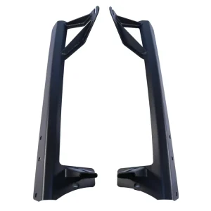 Black Steel Windshield Light Mounts LED Light Bar Mounting Brackets for Jeep Wrangler JK