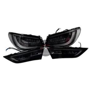 Black Taillights for Infiniti Q60 LED Taillights Brake Lights Turn Signals Venom Series Modified Taillights