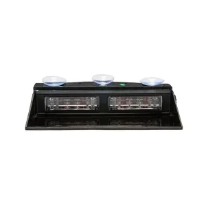 Blue Waterproof Warning Light DC12V DC24V LED Dash Deck Emergency Light for Front Window Retrofit